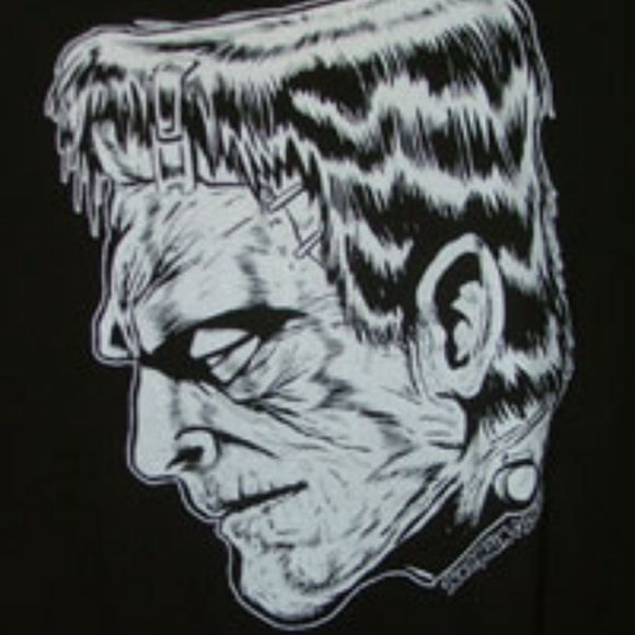 Mens Low Brow Art Frankie Tattoo Artist Tee L or XXL - Picture 4 of 5